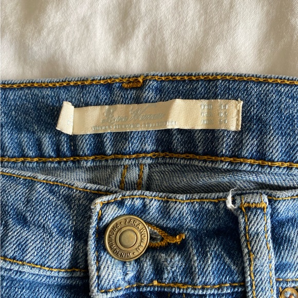 Vintage Zara mid rise distressed jeans size 2 - Picture 3 of 7